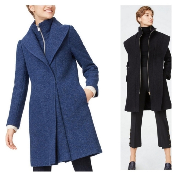 Club Monaco Kasppere wool coat blue XS